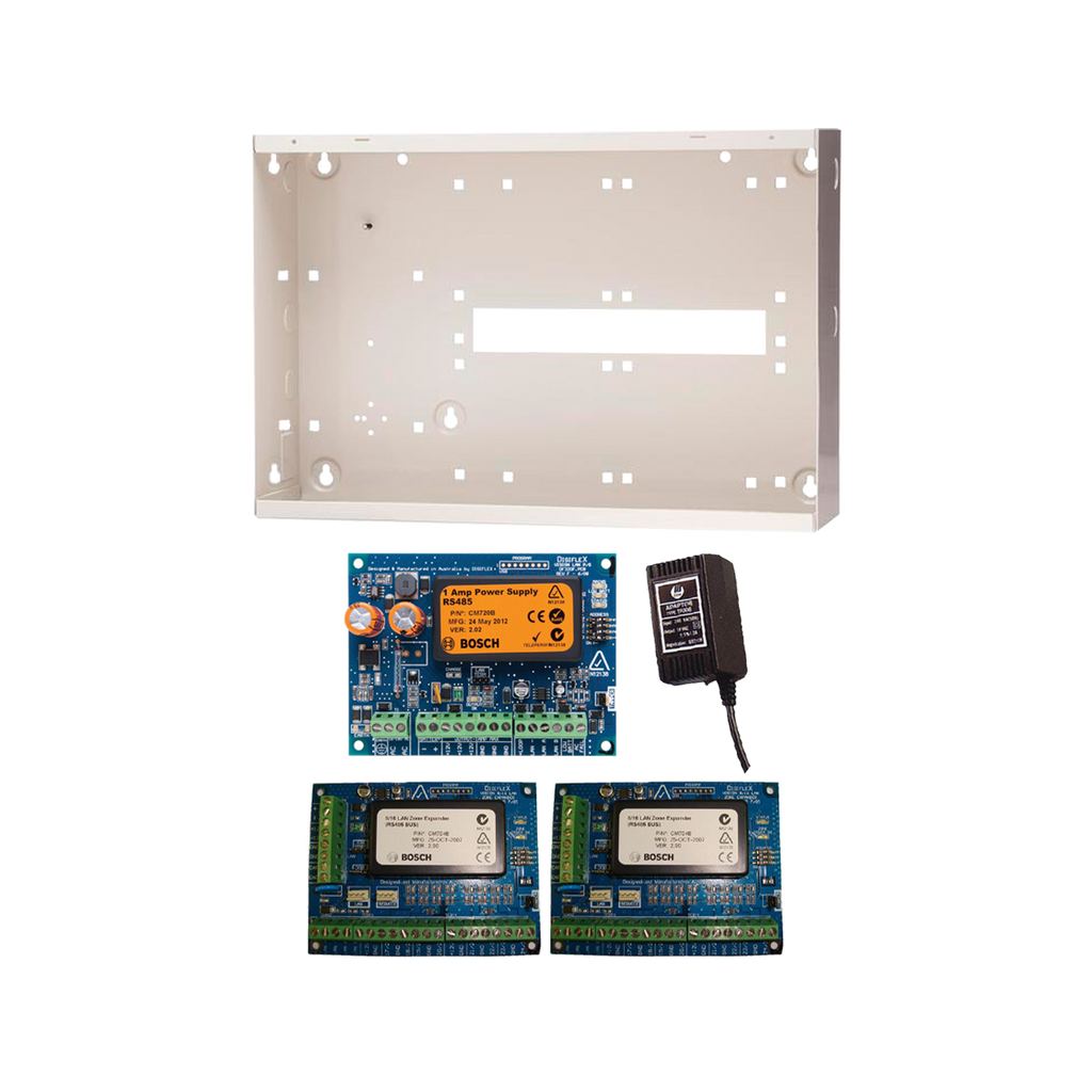 BOSCH 6000 EXPANSION KIT INCLUDES 1x MW350 METAL ENCLOSURE 1x 18VAC POWER SUPPLY 1x LAN POWERSUPPLY MODULE 2x 8/16 ZONE EXPANDER NO PIR