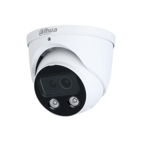 WIZMIND SERIES IP CAMERA WHITE DUAL AI PEOPLE COUNT 4MP H.264/4+/5/5+ TURRET DIGITAL WDR METAL 2.8MM FIXED LENS FULL COLOUR IR+WHITE LED 50M EPOE IP67