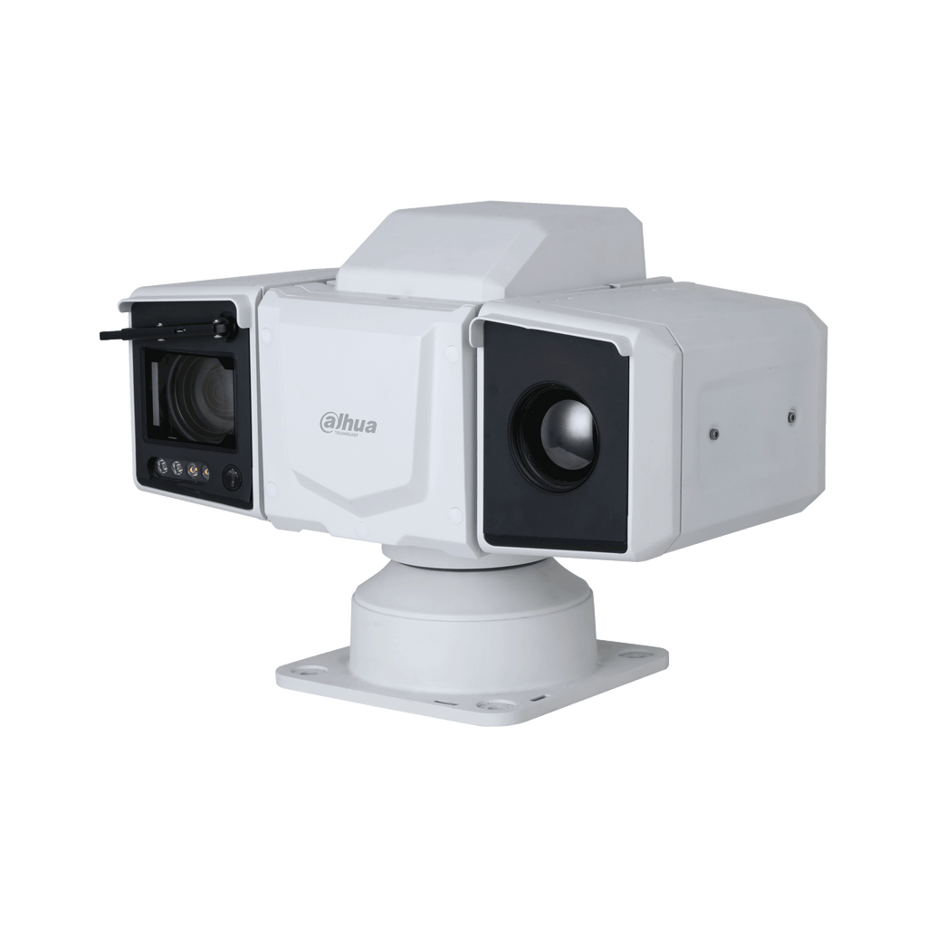 WIZMIND SERIES IP CAMERA WHITE AI THERMAL WITH TEMPERATURE 400x300 SENSOR 4MP H.264/4+/5 DUAL LENS PTZ 120 WDR METAL M25MM&5.5-248MM FIXED & MOTORISED LENS 45X ZOOM WHITE LED 100M IP66 WITHOUT MIC AUDIO IN AUDIO OUT 2 x ALARM IN 2 x ALARM OUT