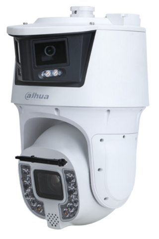 WIZMIND SERIES IP CAMERA WHITE AI 180° ACTIVE DETERRANCE & PANORAMIC WITH ALARM LIGHT & AUTO TRACKING 2x8MP H.264/4+/5/5+ DUAL LENS