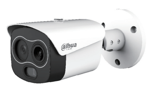 EUREKA SERIES IP CAMERA WHITE AI THERMAL 256x192 SENSOR 4MP H.264/5/ MJPEG BULLET WITH DUAL LENS DIGITAL WDR METAL 3.5 & 4MM