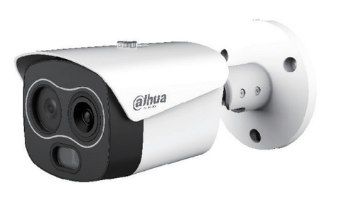 EUREKA SERIES IP CAMERA WHITE AI THERMAL 256x192 SENSOR 4MP H.264/5/ MJPEG BULLET WITH DUAL LENS DIGITAL WDR METAL 3.5 & 4MM