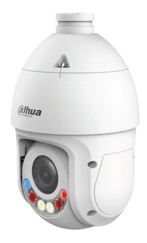 WIZSENSE SERIES IP CAMERA WHITE AI ACTIVE DETERRANCE & TIOC 4MP H.264/4+/5/5+ SPEED DOME PTZ 120 WDR METAL 5-125MM MOTORISED LENS 25X ZOOM STARLIGHT IR+WHITE LED 0 POE+ IP66