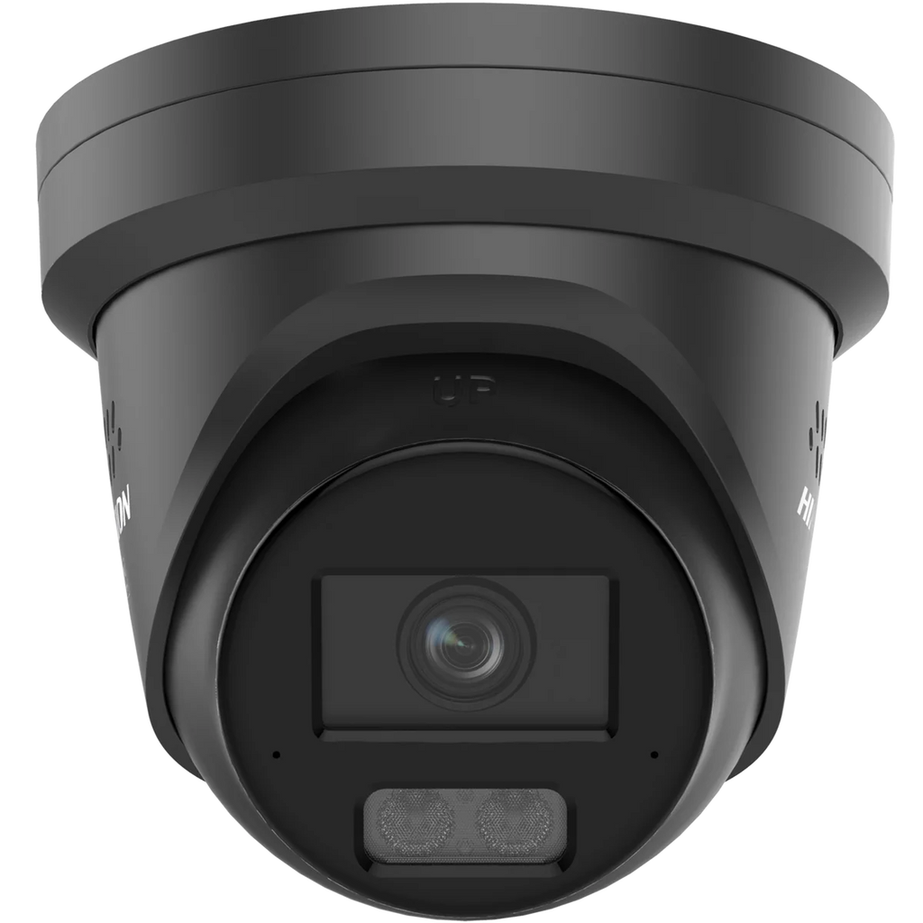 NEW Hikvision DS-2CD2367G3-LIS2UY/SL 6MP ColorVu 3.0 Smart Hybrid Light Turret Network Camera with Built-in Audio and Strobe Alarm CCTV black