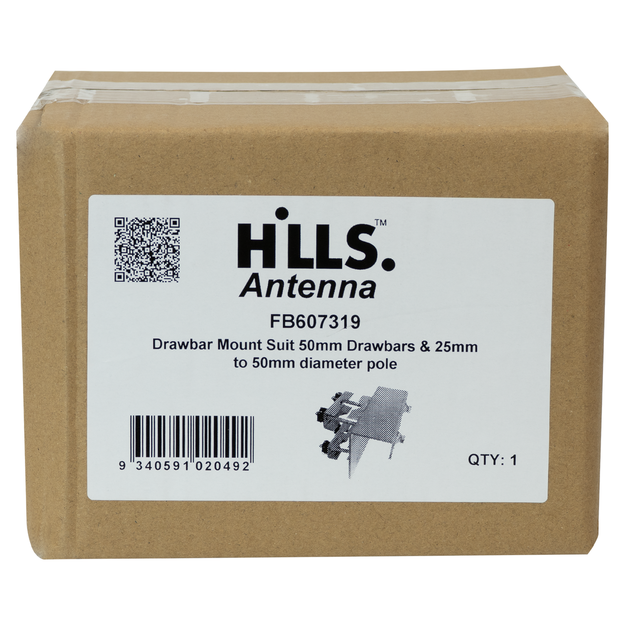 Hills Antenna Drawbar Mount