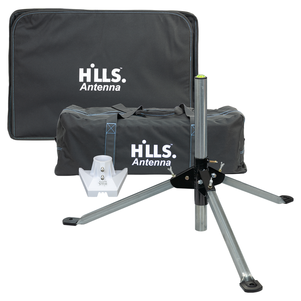 Hills Antenna Starlink Pole Adaptor with Tripod Mount & Carry Bags Kit