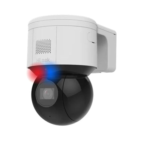 HiLook 4MP 4x PTZ Camera with Auto Tracking Two Way Audio Red & Blue PTZ-N3404LIU/SL 2.8 to 12mm