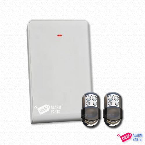 BOSCH 6000 HARDWIRED ALARM KIT INCLUDES 1x SOLUTION 6000 PCB WITH PROX KEYPAD 1x MW350 METAL ENCLOSURE 1x 12V7Ah BATTERY 1x 18VAC POWER SUPPLY 2x PREMIUM 4 BUTTON REMOTES 1x SOLUTION 6000 RADION RECEIVER NO PIR