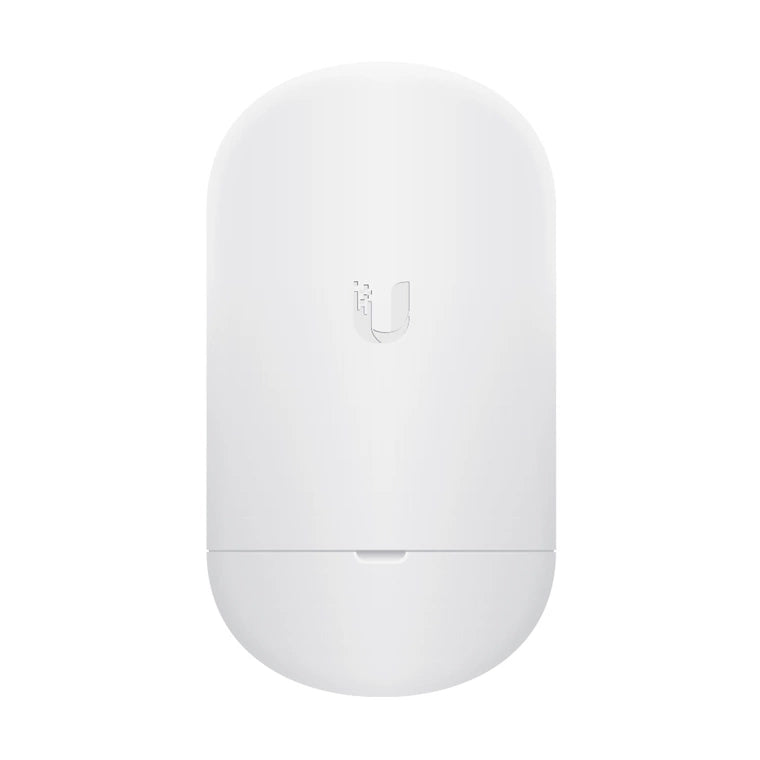 UBIQUITI NANOSTATION LOCO AIRMAX 5GHZ WIFI DEVICE WHITE 450MBPS 13DBI 45?ø GIG LAN PORT 24V POE INCLUDES POLE MOUNTED KIT 179HX77.5WX59.1D *REQUIRE 2 FOR A LINK & GIG POE INJECTOR*