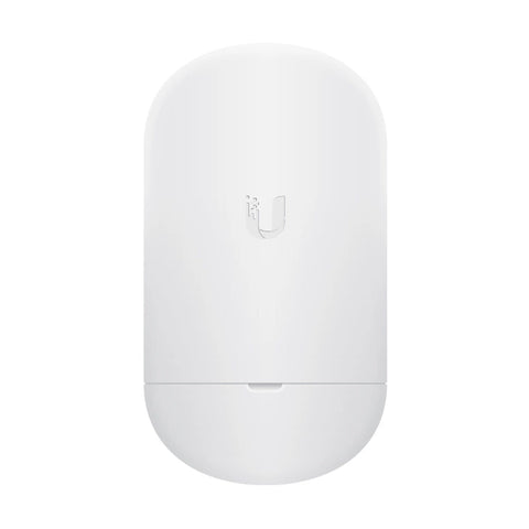 UBIQUITI NANOSTATION LOCO AIRMAX 5GHZ WIFI DEVICE WHITE 450MBPS 13DBI 45?ø GIG LAN PORT 24V POE INCLUDES POLE MOUNTED KIT 179HX77.5WX59.1D *REQUIRE 2 FOR A LINK & GIG POE INJECTOR*