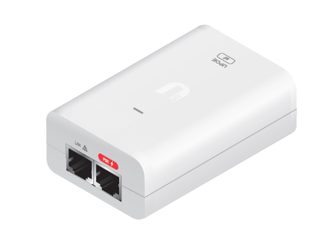 U-POE-AF UBIQUITI 802.3AF 48VDC@0.32A POE INJECTOR WHITE GIGABIT LAN PORT REMOTE RESET CAPABILITY 240VAC 86LX46DX33H (MM)