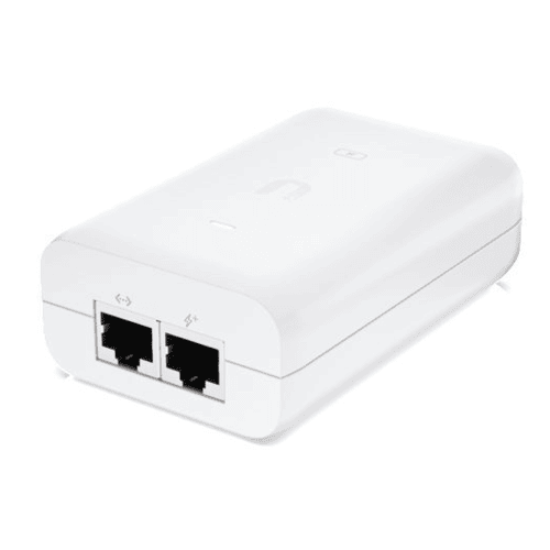 UBIQUITI 802.3AF 48VDC@0.65A 30W POE INJECTOR WHITE GIGABIT LAN PORT 240VAC SUITS U6-AP( U6-LR/ U6-LITE/ U6-PRO)