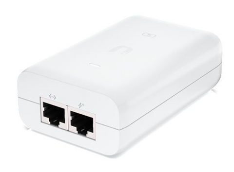 UBIQUITI 802.3AF 48VDC@0.65A 30W POE INJECTOR WHITE GIGABIT LAN PORT 240VAC SUITS U6-AP( U6-LR/ U6-LITE/ U6-PRO)