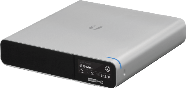 UBIQUITI UNIFI CLOUD KEY GEN2 PLUS 1 X 1 TB HDD 1 X NETWORK CONTROLLER 1X ULED CONTROLLER BUILT-IN BATTERY POE/QC 2.0 USB-C(9VDC) WITH FRONT PANEL DISPLAY SILVER