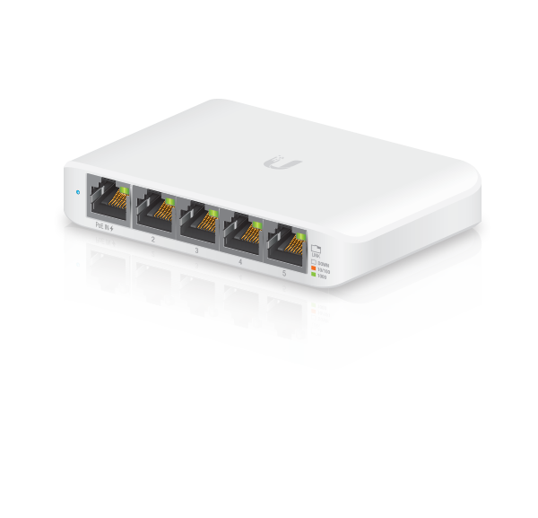 UBIQUITI 5PORT GIGABIT SWITCH NON-POE L2 CLOUD MANAGED WHITE POE/ 5VDC USB TYPE C