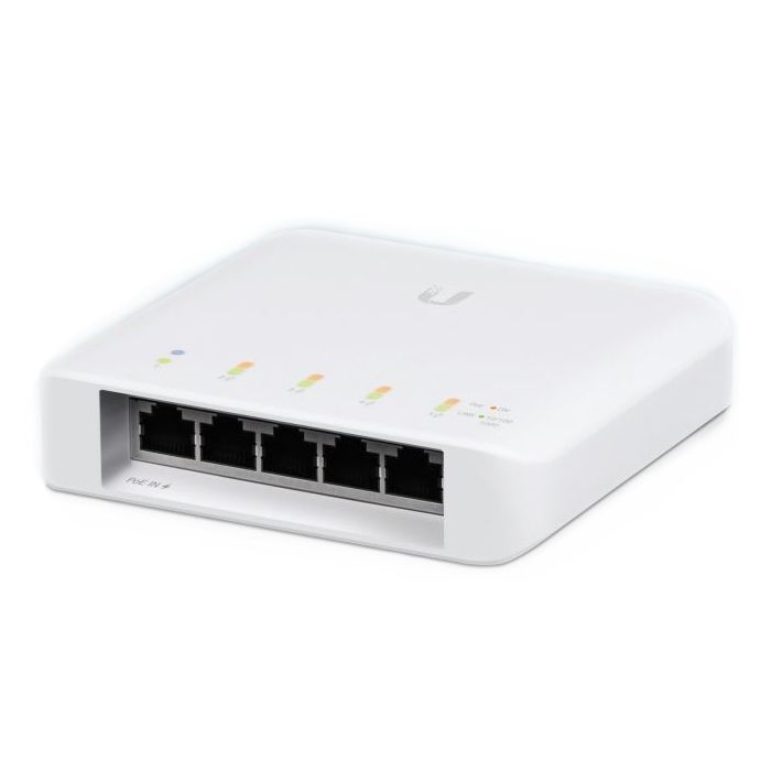 UBIQUITI 5PORT GIGABIT PD SWITCH 46W POE TOTAL CAPACITY 4X POE+ L2 CLOUD MANAGED WHITE POE