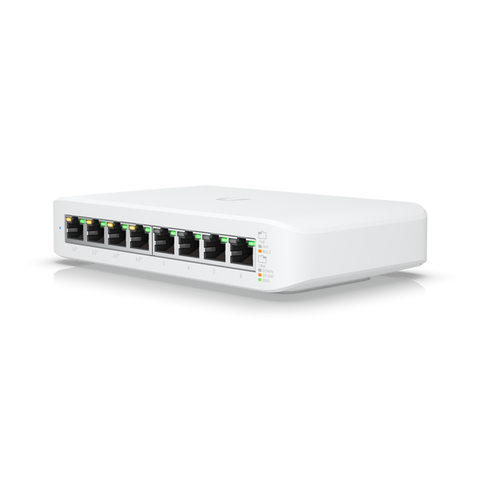 UBIQUITI 8PORT GIGABIT SWITCH 30W POE TOTAL CAPACITY 4X PoE+ L2 MANAGED WHITE 50-56VDC