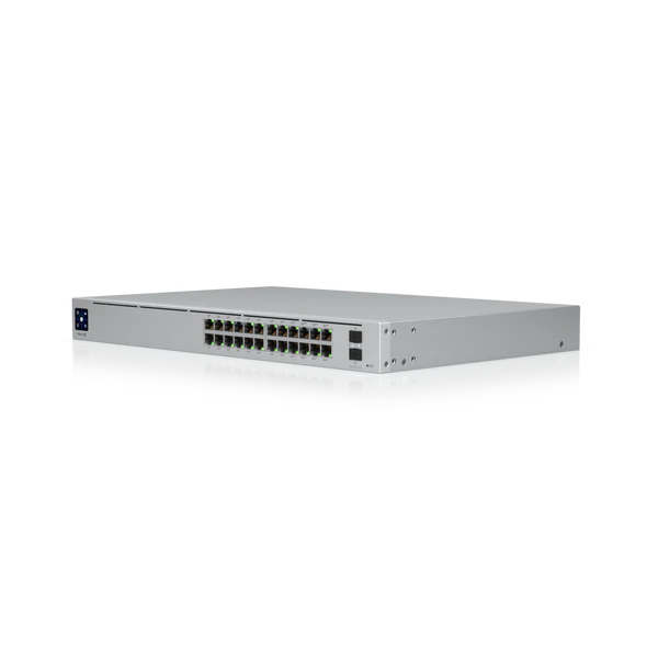 UBIQUITI 24PORT ( 26P) GIGABIT SWITCH 400W POE TOTAL CAPACITY 24X POE+ (8X HI-POE/ POE++) PLUS 2X 10G SFP/ FIBRE PORT L3 MANAGED WHITE 240VAC
