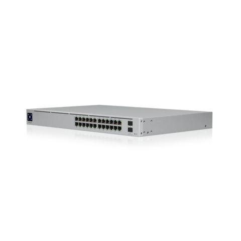 UBIQUITI 24PORT ( 26P) GIGABIT SWITCH 400W POE TOTAL CAPACITY 24X POE+ (8X HI-POE/ POE++) PLUS 2X 10G SFP/ FIBRE PORT L3 MANAGED WHITE 240VAC