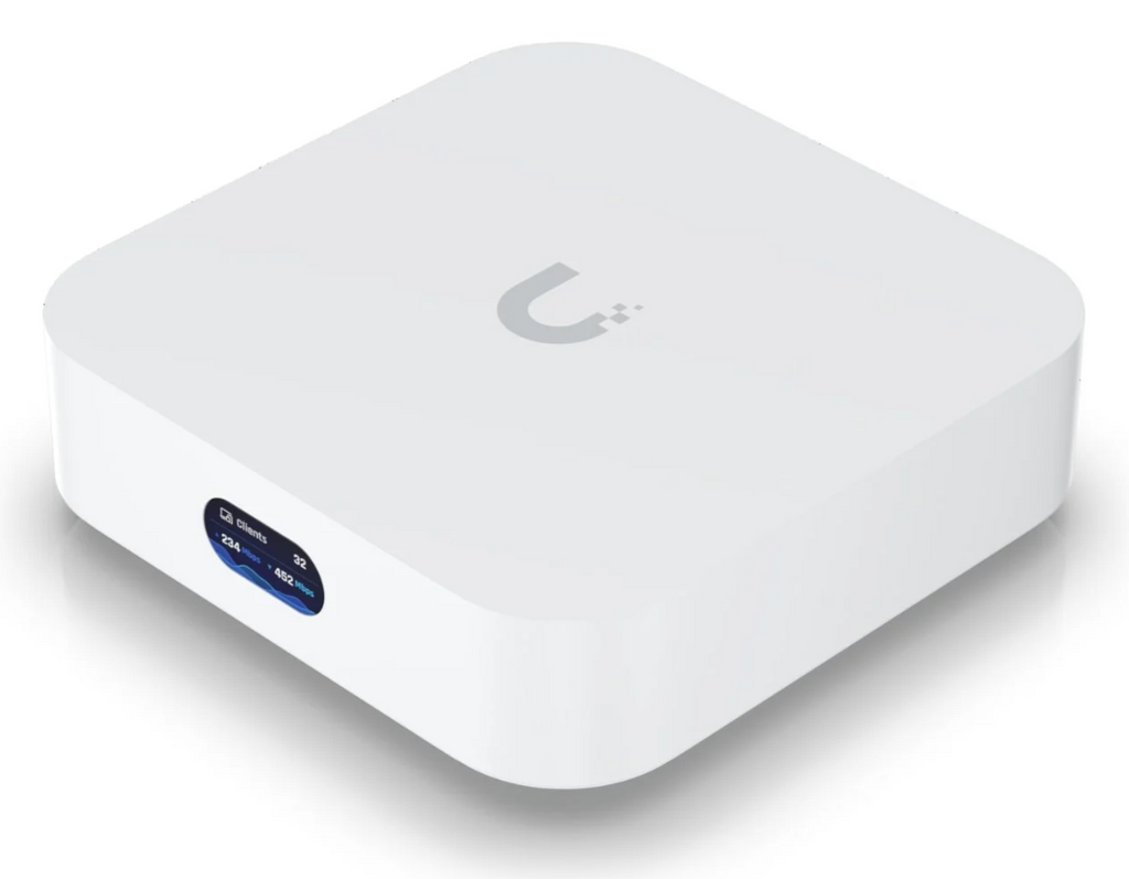 UBIQUITI UNIFI EXPRESS GATEWAY WITH WIFI-6 ACCESS POINT 2.4GHZ@ 573.5MBPS / 5GHZ@ 2.4GBPS 2 X RJ45 5VDC USB TYPE C WHITE 30HX98WX98D (MM)