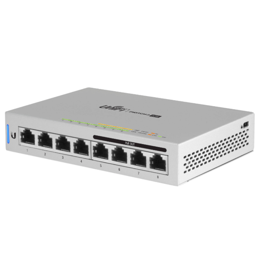 UBIQUITI 8PORT GIGABIT SWITCH 4X POE 60W POE TOTAL CAPACITY L2 MANAGED WHITE 48VDC