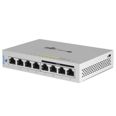 UBIQUITI 8PORT GIGABIT SWITCH 4X POE 60W POE TOTAL CAPACITY L2 MANAGED WHITE 48VDC