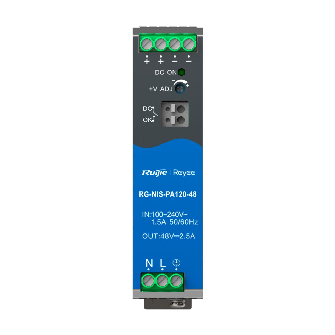 Ruijie Reyee RG-NIS-PA120-48 AC/DC 120W DIN-Rail Power Supply for industrial switch