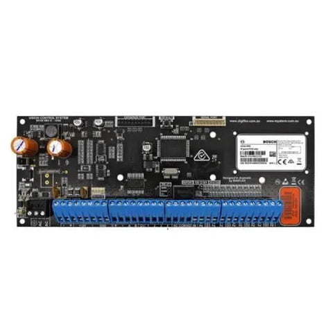 BOSCH 6000 HARDWIRED ALARM KIT INCLUDES 1x SOLUTION 6000 PCB WITH PROX KEYPAD 3x BLUE LINE PIRs 1x MW350 METAL ENCLOSURE 1x 12V7Ah BATTERY 1x 18VAC POWER SUPPLY 1x STROBE/SIREN/PIEZO