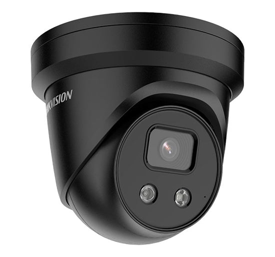 Hikvision DS-2CD2366G2-IU – 6MP AcuSense Turret IP Camera with Built-in Mic, IR, and IP67,Black
