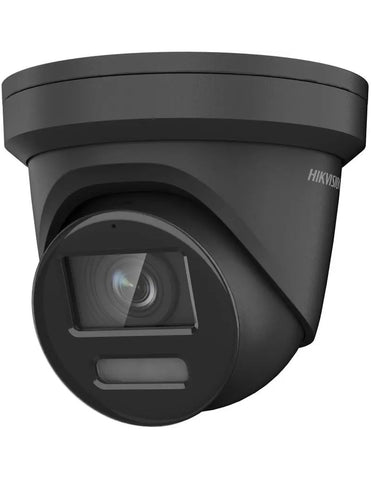 Hikvision 6MP ColorVu Outdoor Security Camera 2.8mm Lens, Night Vision, and Smart Detection DS-2CD2367G2H-LISU/SL black