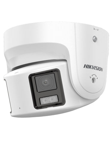 Hikvision Dual Lens 8MP ColorVu 2-Way Audio Panoramic AcuSense LED Light White Dome Camera - DS-2CD2387G2P-LSU/SL-4mm