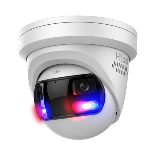 Hilook IPC-T289PH-MU/SL 8MP Dual-Lens 180° Turret Camera with Mic, IR, PoE – Standalone or NVR Compatible CCTV