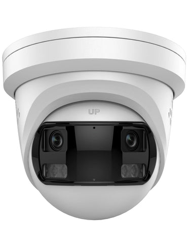 Hilook IPC-T289PH-MU/SL 8MP Dual-Lens 180° Turret Camera with Mic, IR, PoE – Standalone or NVR Compatible CCTV