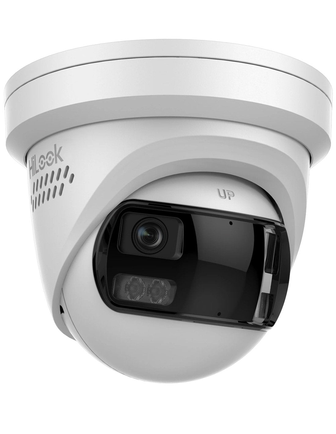 Hilook IPC-T289PH-MU/SL 8MP Dual-Lens 180° Turret Camera with Mic, IR, PoE – Standalone or NVR Compatible CCTV