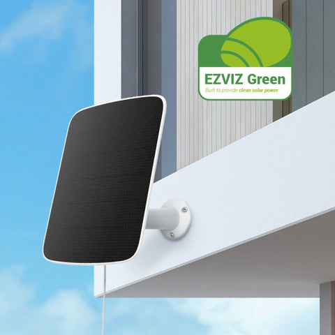 EZVIZ CS-CMT-SolarPanel-E, Solar Panel, 6V Power, IP65, 6.18W Max