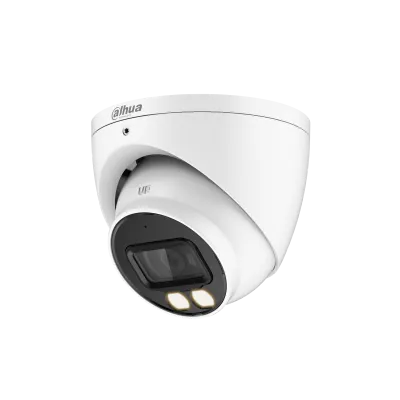 LITE SERIES HDCVI CAMERA WHITE 5MP TURRET DIGITAL WDR METAL 2.8MM FIXED LENS FULL COLOUR WHITE LED 40M IP67 BUILT IN MIC NO-SD CARD SLOT 12VDC