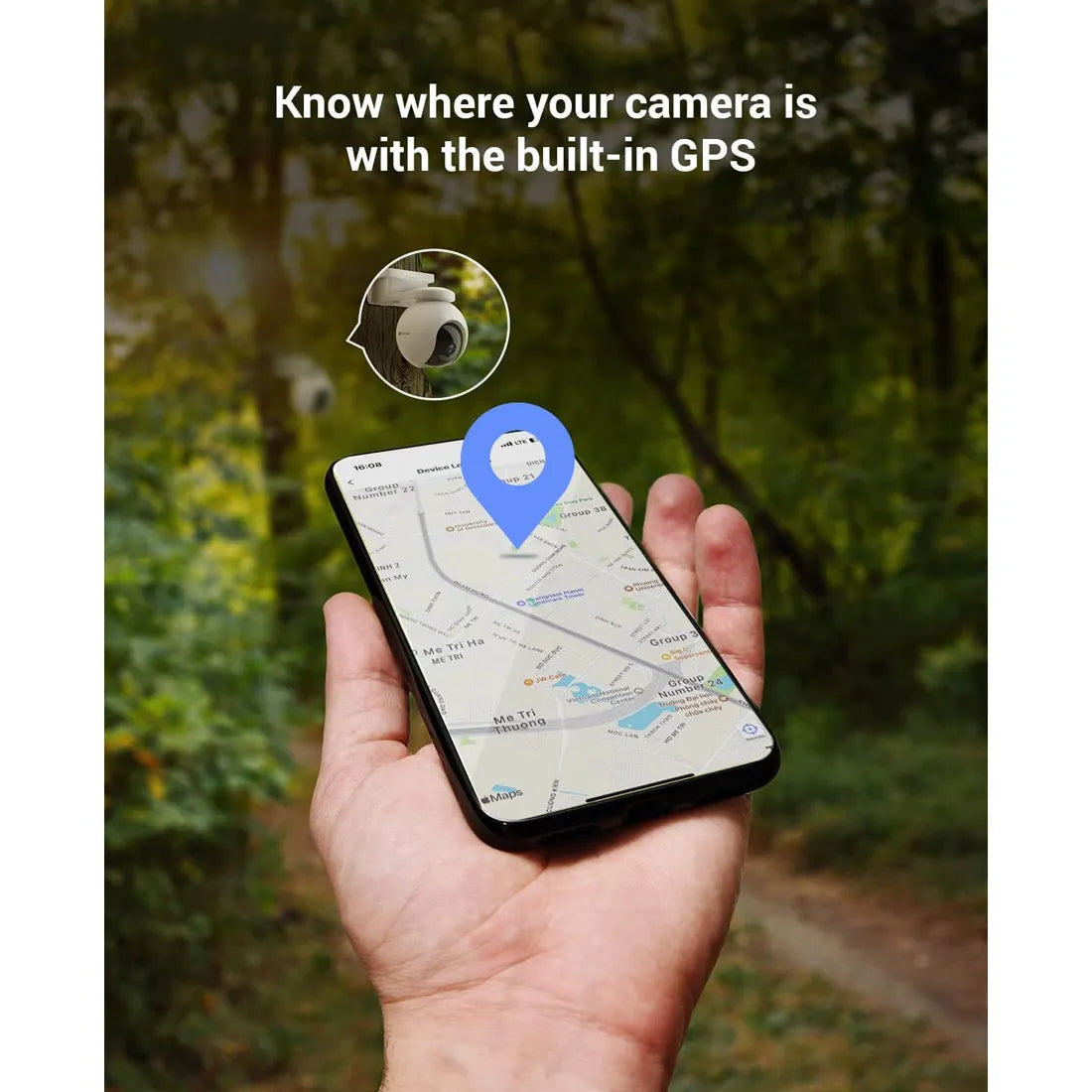 EZVIZ EB8 4G 2K 3MP Pan & Tilt 4G Battery Camera