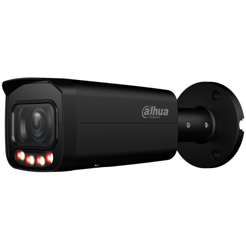 WIZSENSE SERIES IP CAMERA BLACK AI 8MP/4K H.264/4+/5/5+ BULLET 120 WDR METAL 2.8MM FIXED LENS STARLIGHT IR+WARM LED 60M POE IP67 BUILT IN MIC AUDIO IN AUDIO OUT 1 X ALARM IN 1 X ALARM OUT SUPPORT UP TO 512GB SD 12VDC