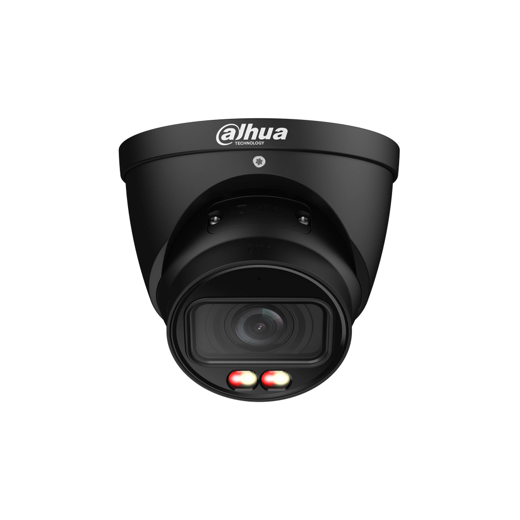 WIZSENSE SERIES IP CAMERA BLACK AI 8MP/4K H.264/4+/5/5+ TURRET 120 WDR METAL 2.8MM FIXED LENS STARLIGHT IR+WARM LED 50M POE IP67 BUILT IN MIC SUPPORT UP TO 512GB SD 12VDC