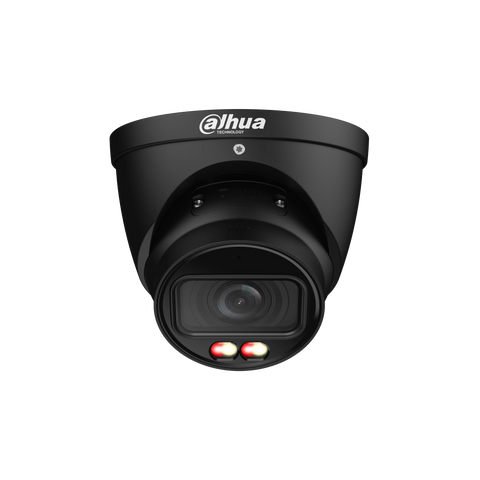 WIZSENSE SERIES IP CAMERA BLACK AI 8MP/4K H.264/4+/5/5+ TURRET 120 WDR METAL 2.8MM FIXED LENS STARLIGHT IR+WARM LED 50M POE IP67 BUILT IN MIC SUPPORT UP TO 512GB SD 12VDC