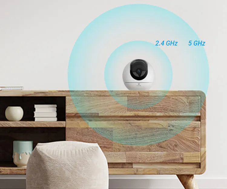 EZVIZ H6 5MP 3K Indoor Lifestyle Wifi Camera Pan/Tilt with Auto Zoom Tracking