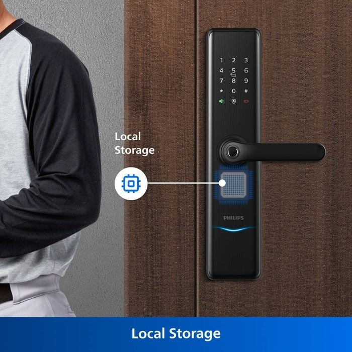 Philips EasyKey Bluetooth Mortise Handle Lock - Black