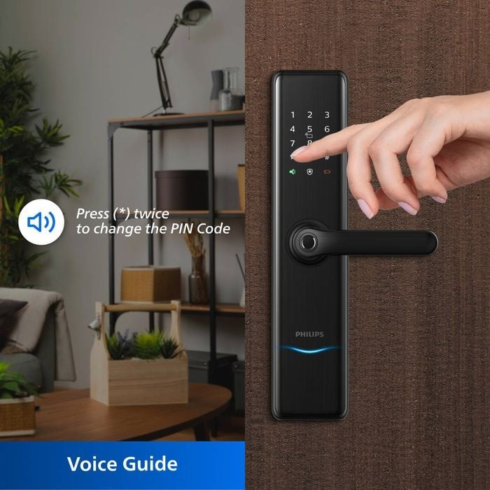 Philips EasyKey Bluetooth Mortise Handle Lock - Black