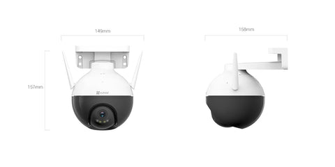 EZVIZ C8W 2K+ Pan & Tilt PTZ Wi-Fi Camera – Comprehensive 360° Surveillance with Advanced AI