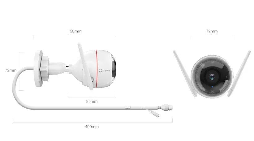 Ezviz C3W Pro 4MP 2K Wi-fi Camera With Full Color Night Vision