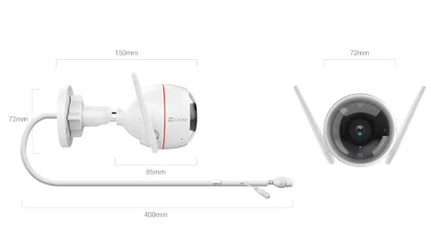 Ezviz C3W Pro 4MP 2K Wi-fi Camera With Full Color Night Vision