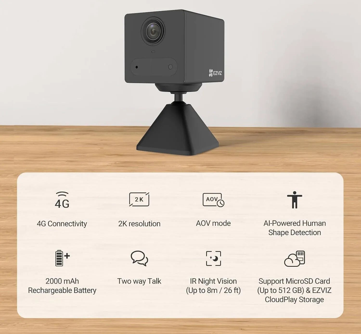 Ezviz CB2 4G Smart Home Battery Camera