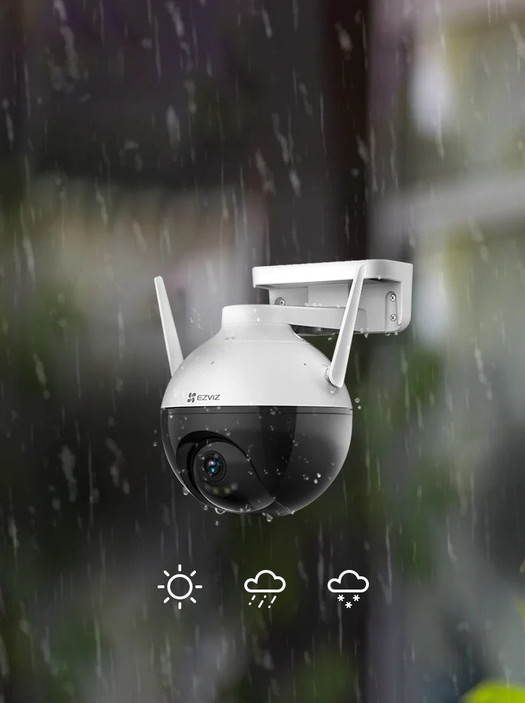 EZVIZ C8W 2K+ Pan & Tilt PTZ Wi-Fi Camera – Comprehensive 360° Surveillance with Advanced AI