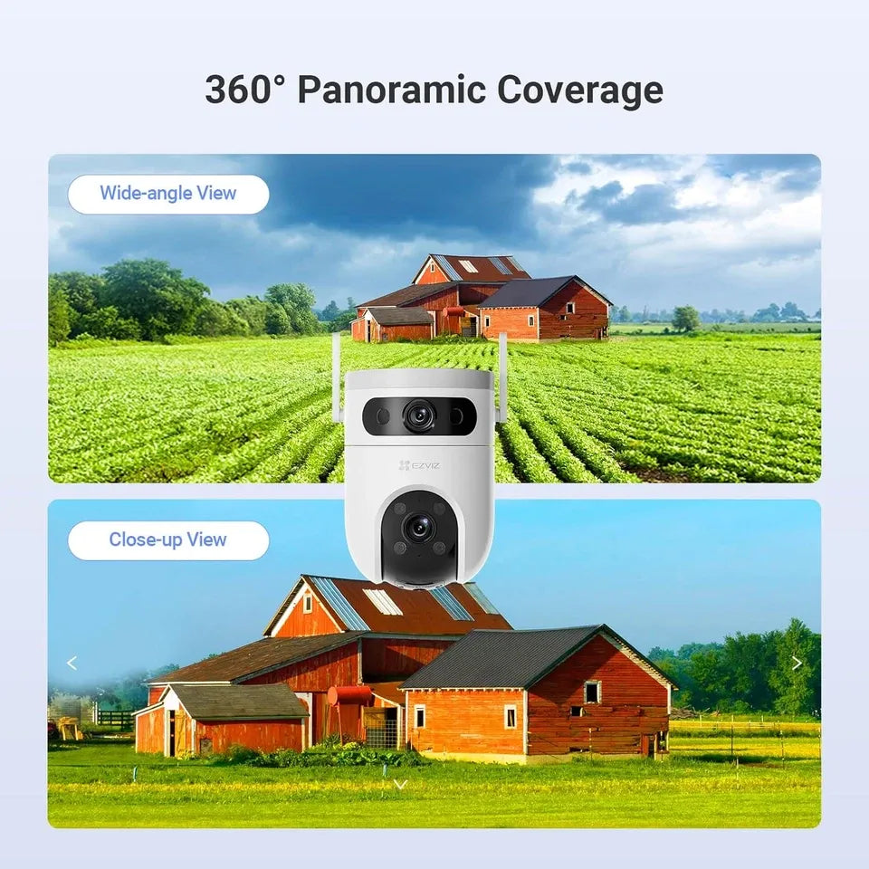 EZVIZ H9C Dual 5MP 3K Wired WiFi Pan Tilt Camera