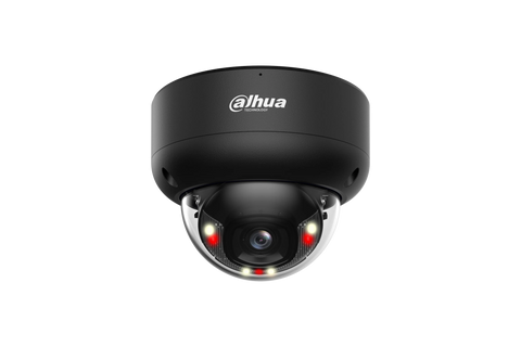 WIZSENSE SERIES IP CAMERA BLACK AI 8MP/4K H.264/4+/5/5+ DOME 120 WDR METAL 2.8MM FIXED LENS STARLIGHT IR+WARM LED 30M POE IP67 BUILT IN MIC AUDIO IN AUDIO OUT 1 X ALARM IN 1 X ALARM OUT SUPPORT UP TO 512GB SD IK10 12VDC